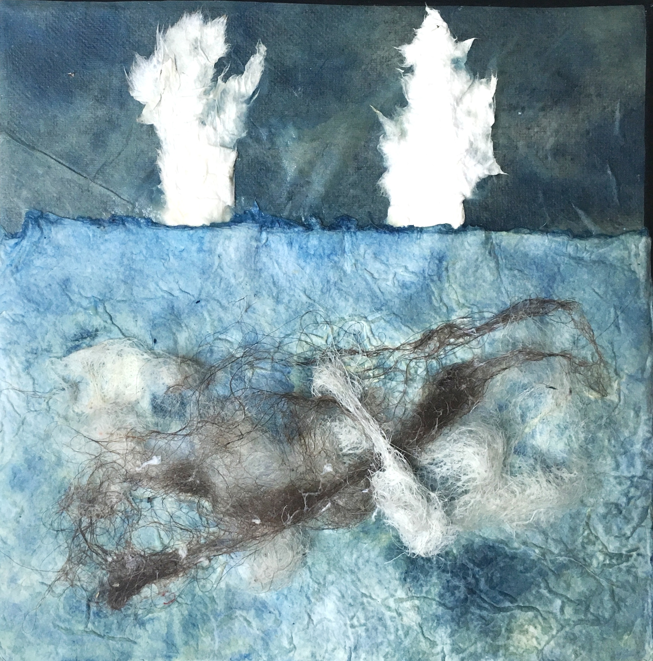 Blå 5. 20x20.